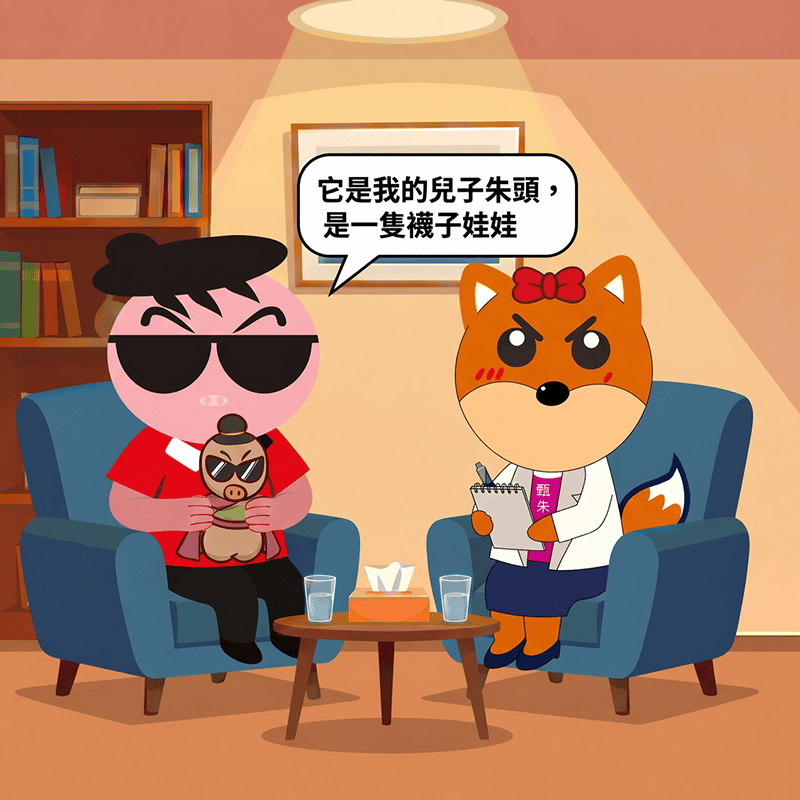 心理師也需要表情控管?當個案抱著娃娃走進諮商室|《甄朱心理師的內心OS系列》EP5 - 第1張圖 心理師也需要表情控管?當個案抱著娃娃走進諮商室|《甄朱心理師的內心OS系列》EP5